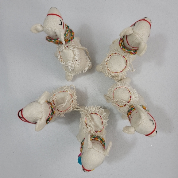 (14) Fabric Animals Christmas Holiday Ornaments - Llama Narhwal Elephant Bird - Picture 7 of 16